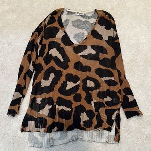 Show me your mumu leopard tunic sweater